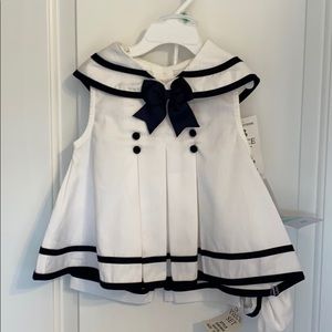 Girls White Sailor Outfit